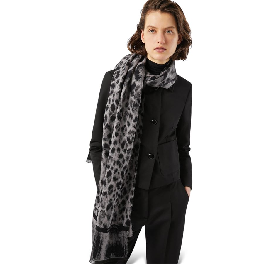 Sciarpa a fantasia jacquard Penny Black | 2421546015200001